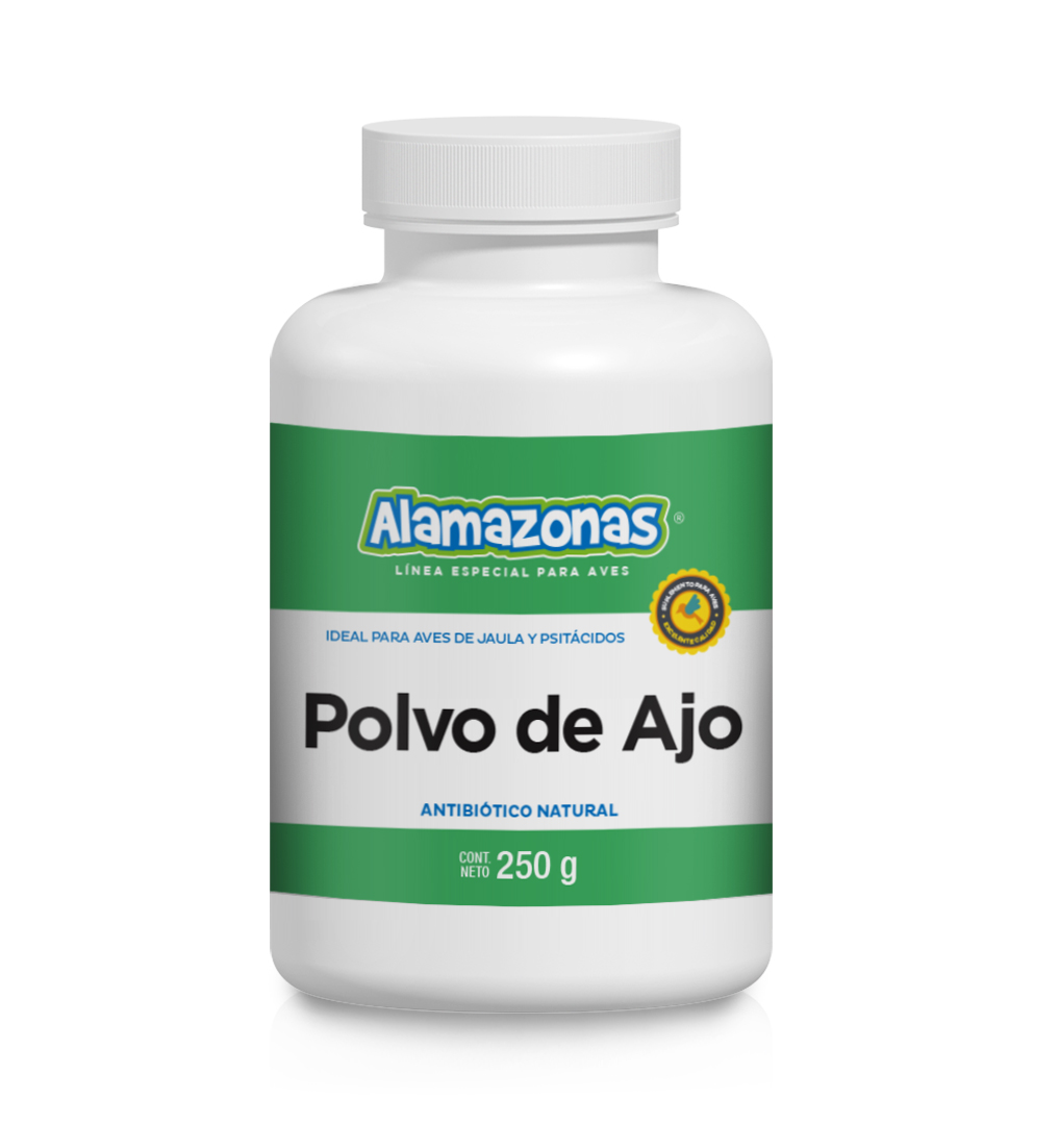 Polvo de Ajo para Aves "Limpia la sangre y evita la coccidios" 250g