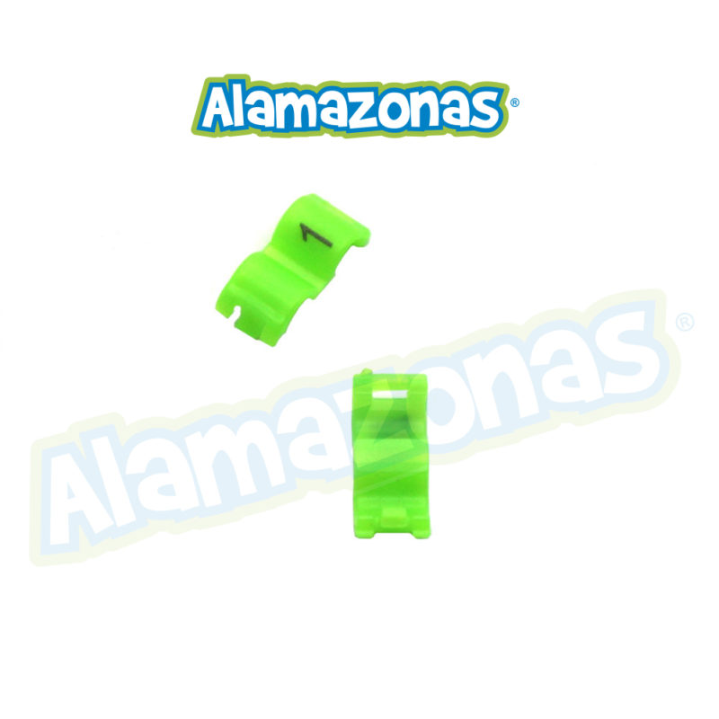 Anillo plástico clip númerado 4.5mm Alamazonas PSITACIDOS: Pericos Ingleses(según Tamaño) - Agapornis - Karakiris Rabadilla Roja - Inseparables