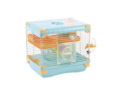 Jaula Plastica P/Hamster Alamazonas Hamster Land Importada (Azul) 1 Piso 27.7x20.5x25.0