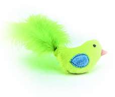 Juguete Para Gatos Pawffy  Pajaro De Peluche Con Plumas