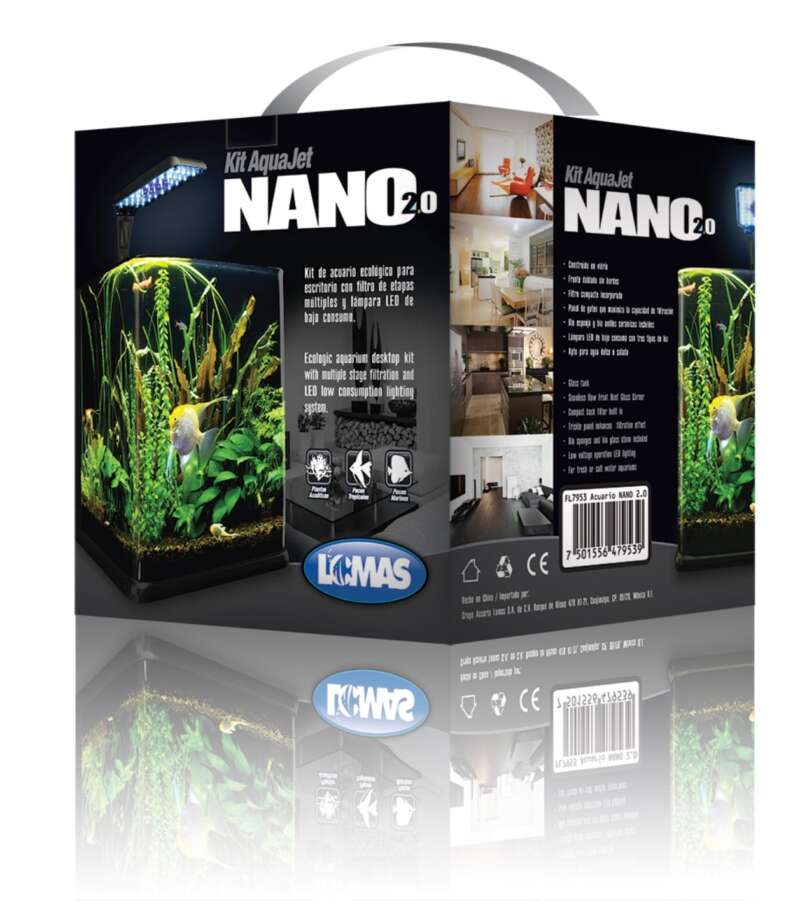 ACUARIO NANO CUBO 9 L